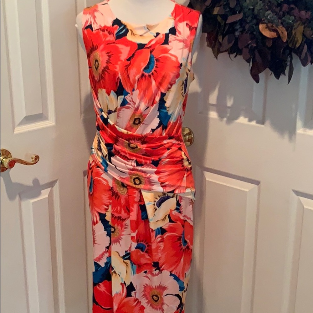 Tahari bright and beautiful lined dress, new, 4 - Picture 1 of 7